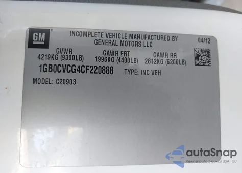 2012 Chevrolet Silverado 2500Hd Work Truck from USA, damaged, VIN 1GB0CVCG4CF220888